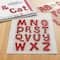 12 Pack: 1.25" Red Glitter Alphabet Stickers by Recollections™